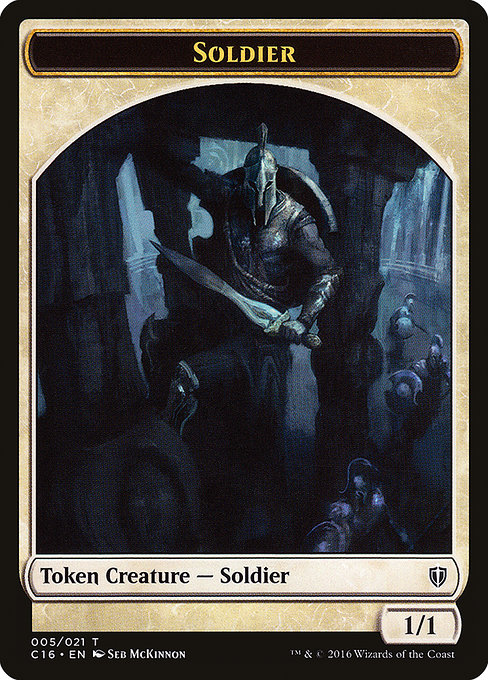 Soldier from Commander 2016 Tokens