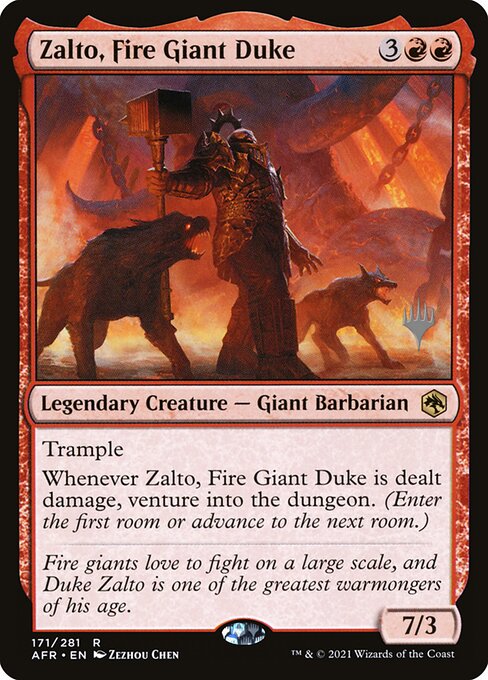 Zalto, Fire Giant Duke highlighted card art