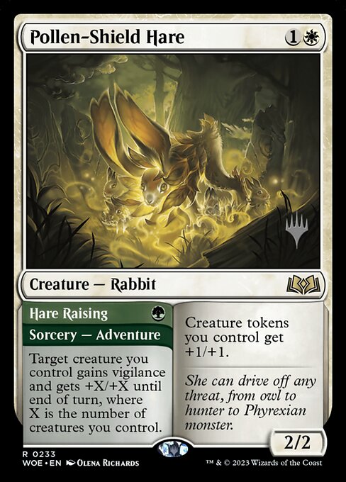 Pollen-Shield Hare // Hare Raising highlighted card art