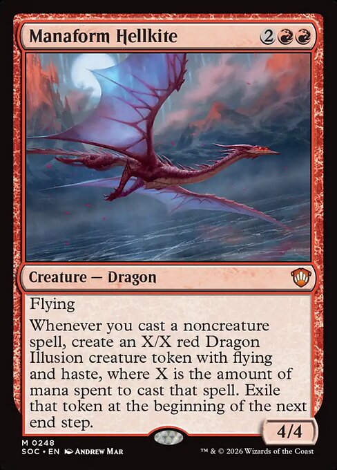 Manaform Hellkite from Secrets of Strixhaven Commander