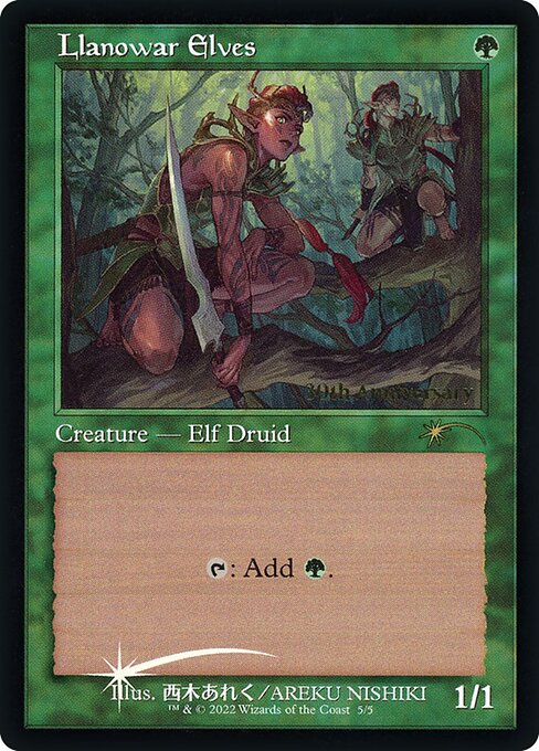 Llanowar Elves from 30th Anniversary History Promos