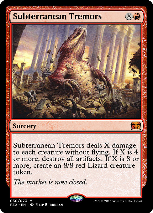 Subterranean Tremors highlighted card art