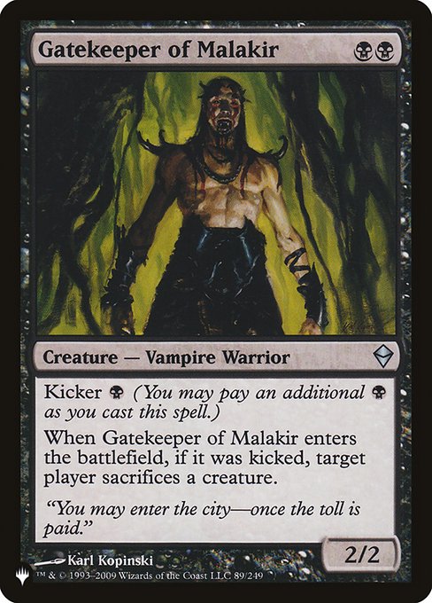 Gatekeeper of Malakir from The List