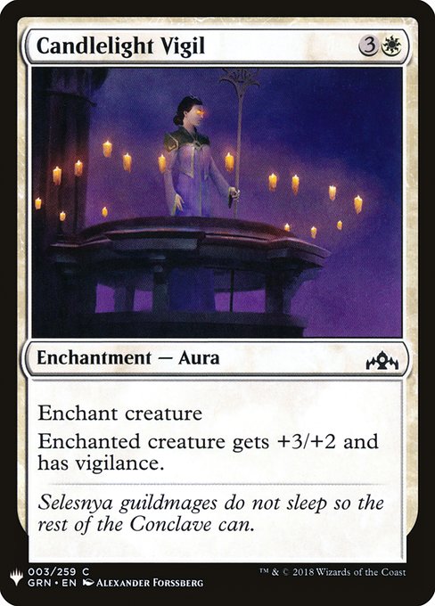 Candlelight Vigil highlighted card art