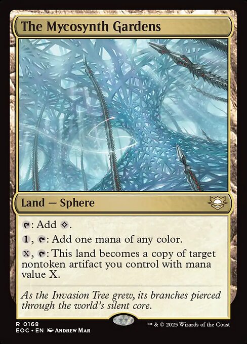 The Mycosynth Gardens highlighted card art