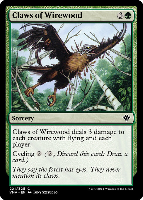 Claws of Wirewood highlighted card art
