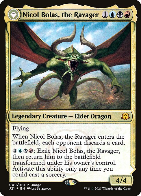 Nicol Bolas, the Ravager // Nicol Bolas, the Arisen from Judge Gift Cards 2021