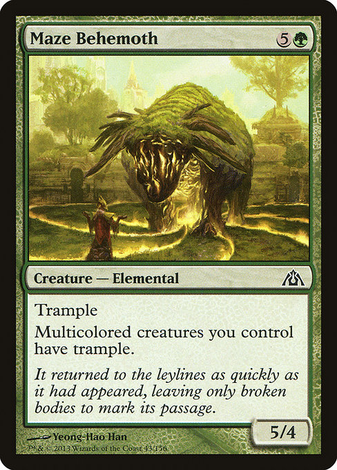Maze Behemoth highlighted card art