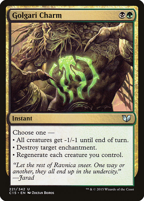 Golgari Charm from Commander 2015