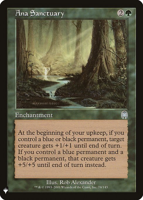 Ana Sanctuary highlighted card art