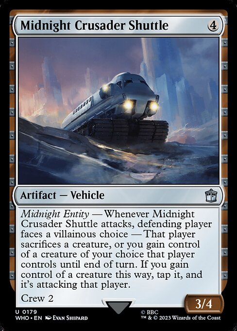 Midnight Crusader Shuttle highlighted card art