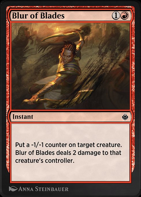 Blur of Blades highlighted card art