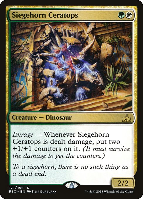 Siegehorn Ceratops highlighted card art