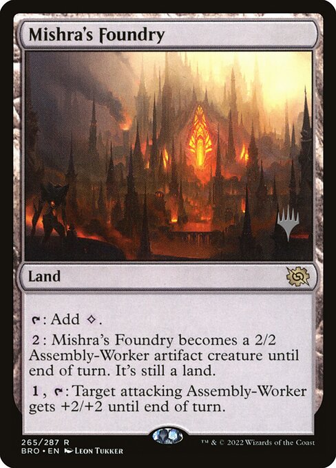 Mishra's Foundry from The Brothers' War Promos