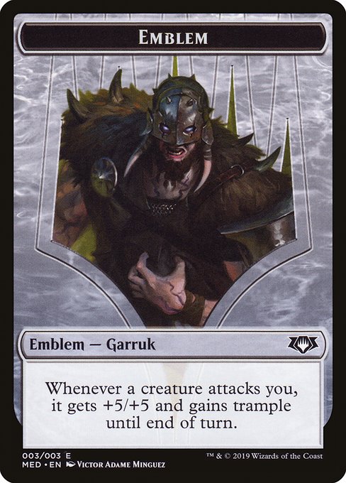 Garruk, Apex Predator Emblem from Mythic Edition Tokens