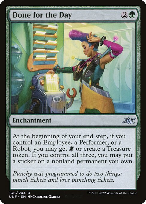 Done for the Day highlighted card art