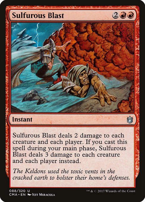 Sulfurous Blast from Commander Anthology