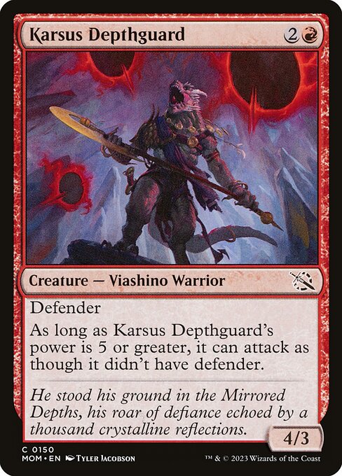 Karsus Depthguard highlighted card art
