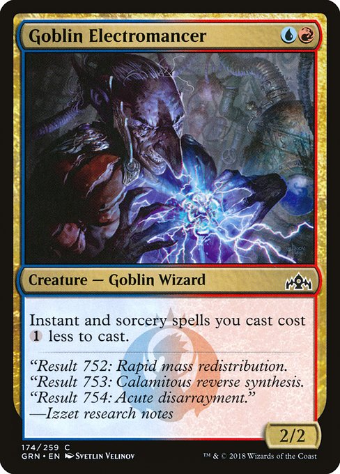 Goblin Electromancer from Guilds of Ravnica