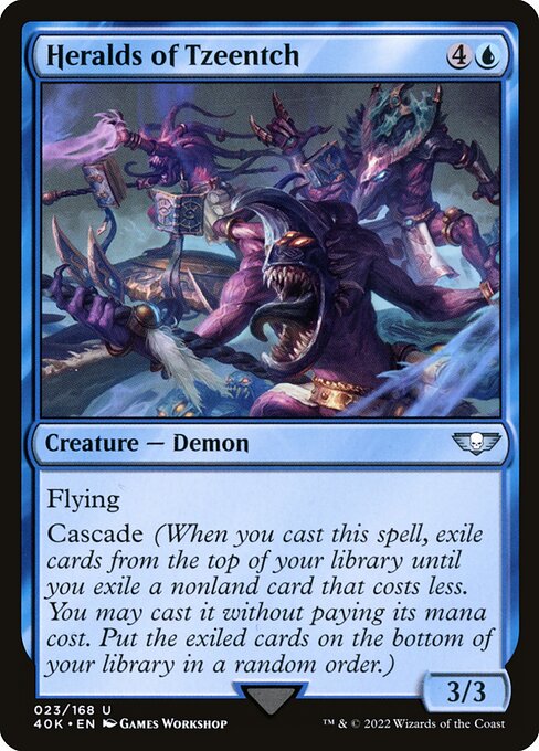 Heralds of Tzeentch highlighted card art
