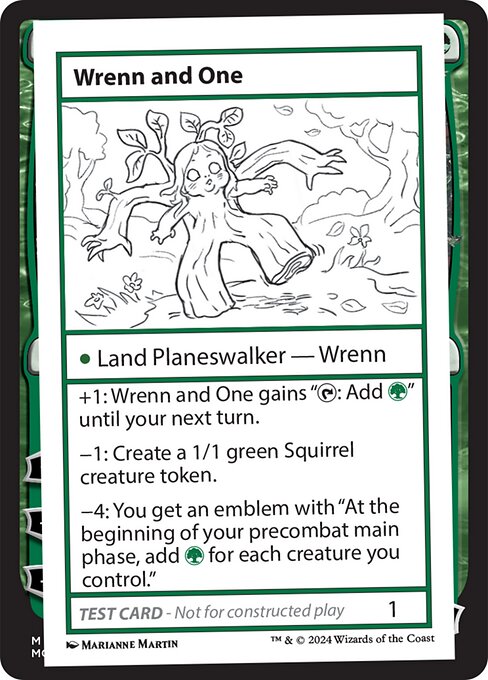 Wrenn and One highlighted card art