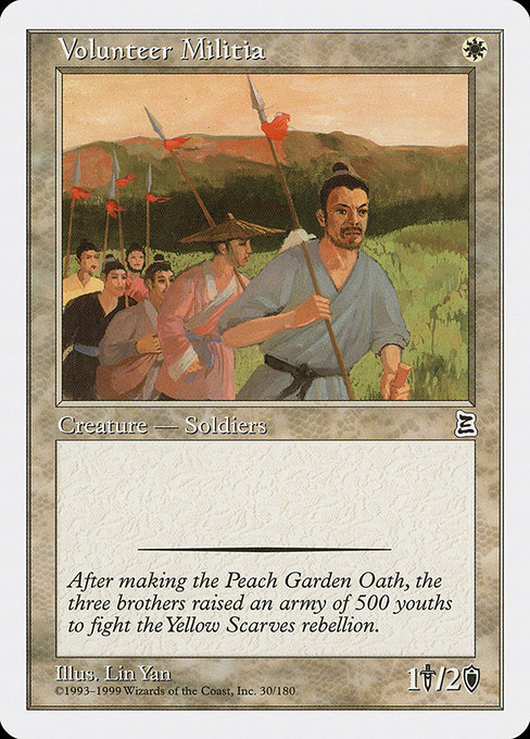 Volunteer Militia highlighted card art