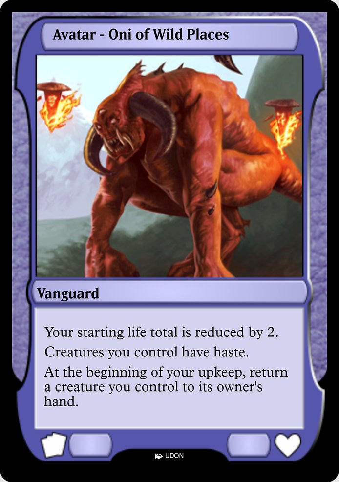 Oni of Wild Places Avatar highlighted card art