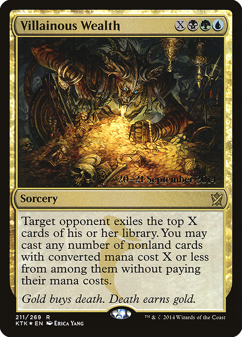 Villainous Wealth from Khans of Tarkir Promos