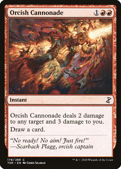 Orcish Cannonade highlighted card art