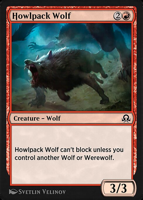 Howlpack Wolf highlighted card art