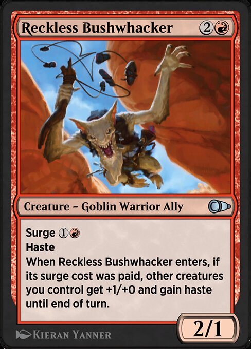 Reckless Bushwhacker highlighted card art