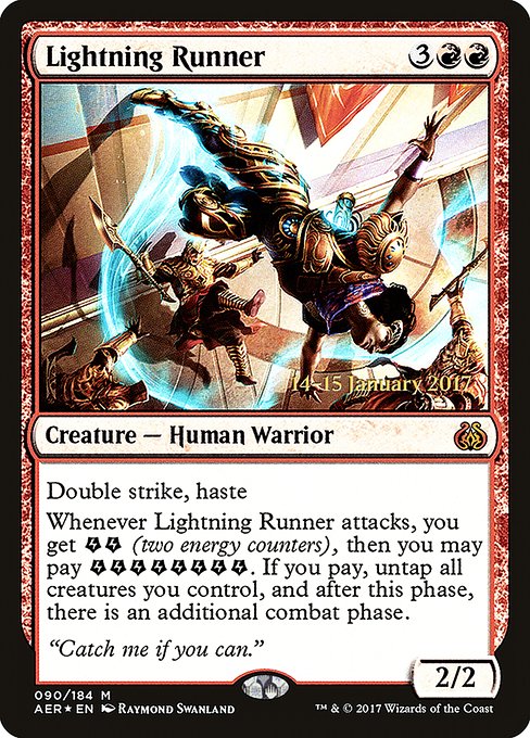 Lightning Runner from Aether Revolt Promos