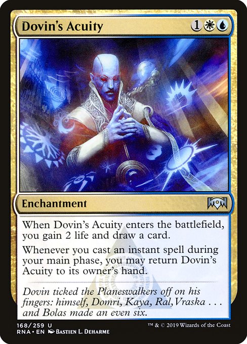 Dovin's Acuity highlighted card art