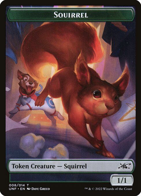 Squirrel from Unfinity Tokens