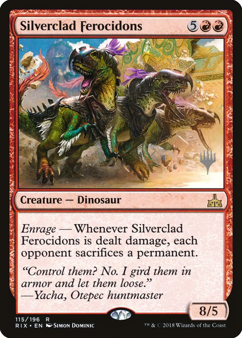 Silverclad Ferocidons highlighted card art