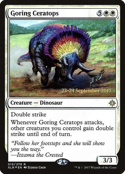 Goring Ceratops from Ixalan Promos