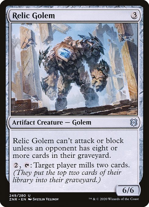 Relic Golem highlighted card art