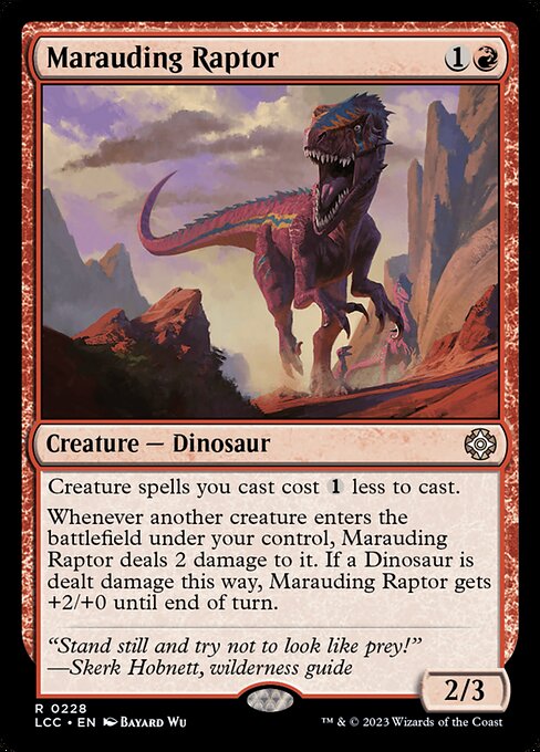 Marauding Raptor highlighted card art