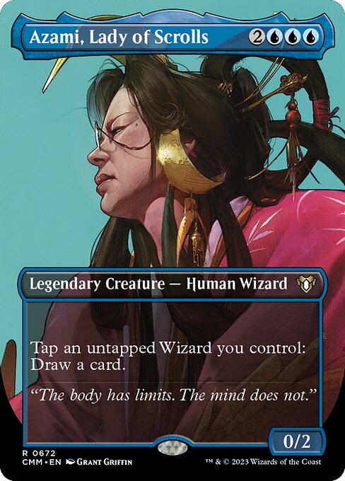 Azami, Lady of Scrolls highlighted card art