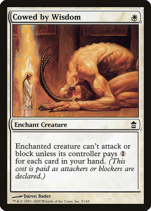 Cowed by Wisdom highlighted card art