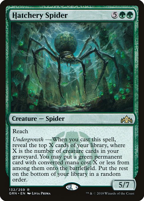 Hatchery Spider highlighted card art