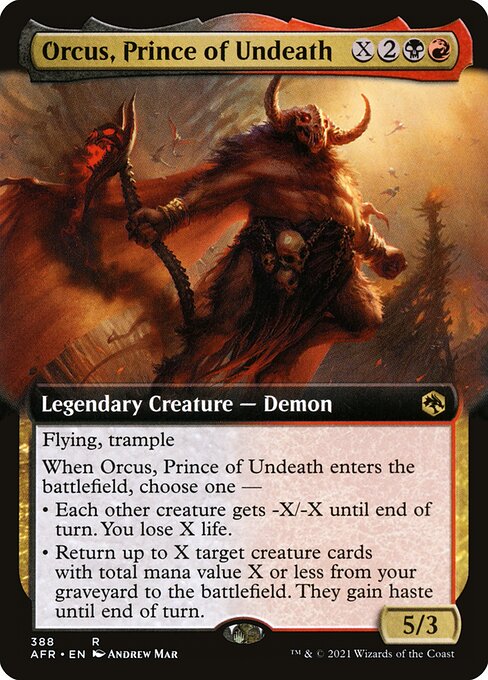 Orcus, Prince of Undeath from Adventures in the Forgotten Realms