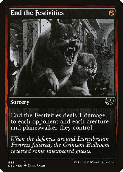 End the Festivities highlighted card art
