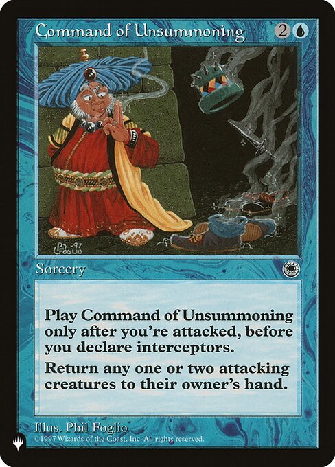Command of Unsummoning highlighted card art