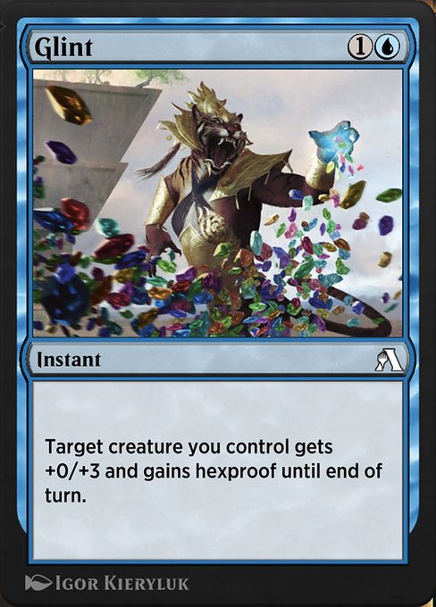 Glint highlighted card art