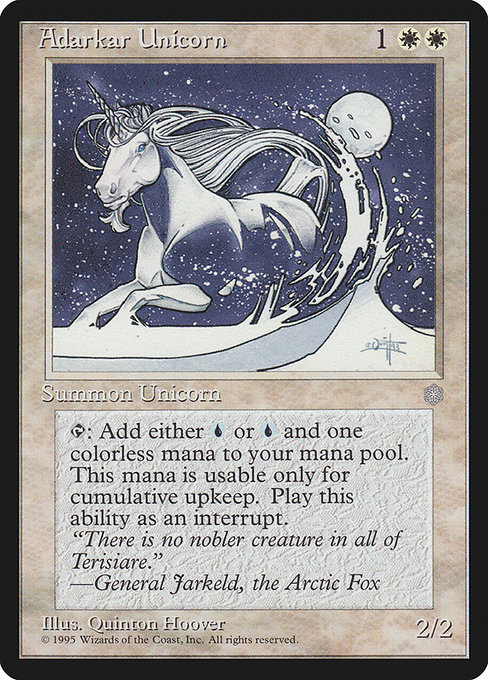 Adarkar Unicorn highlighted card art