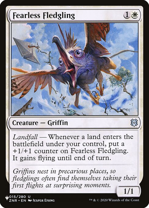 Fearless Fledgling highlighted card art