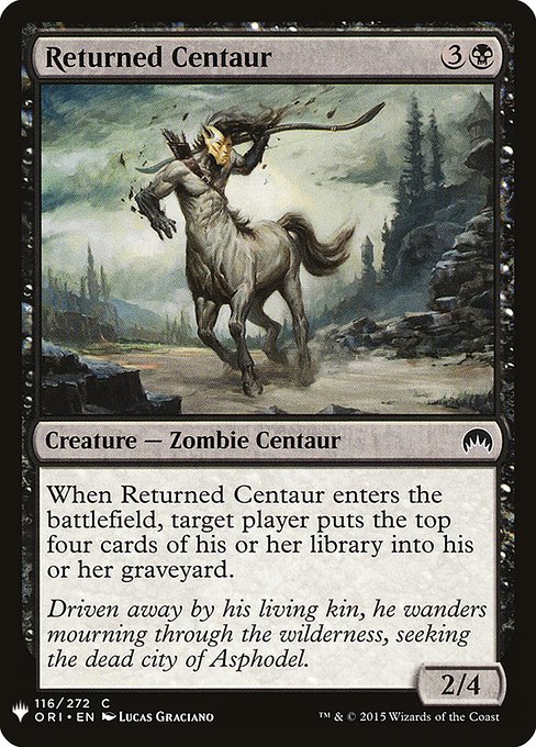 Returned Centaur from The List