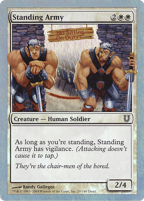 Standing Army highlighted card art