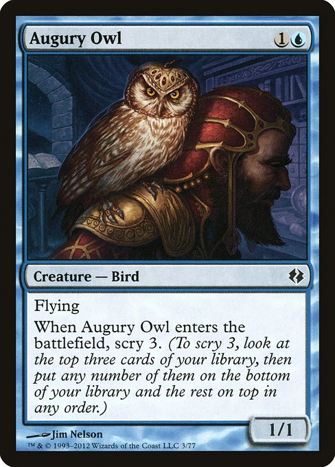 Augury Owl from Duel Decks: Venser vs. Koth